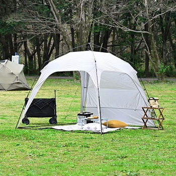 ワンタッチタープ 2.5m フラップ付き YAMAZEN(山善)