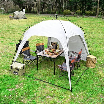 ワンタッチタープ 2.5m フラップ付き YAMAZEN(山善)