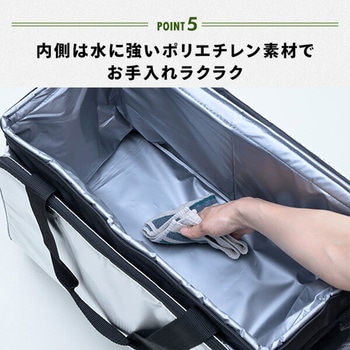 2Lペットボトルが立てて8本入る クーラーバッグ 最強 保温 保冷 大容量 35L YAMAZEN(山善)