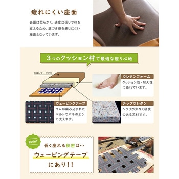全脚キャスター・ハンドル付チェア 貞苅椅子製作所