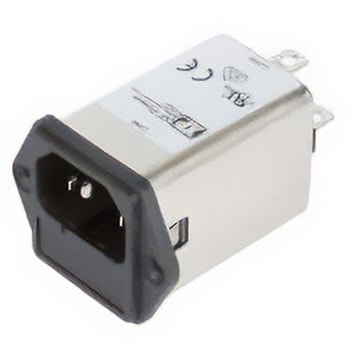 IECインレット 1ヒューズ ネジ 3A 264 V ac XP POWER