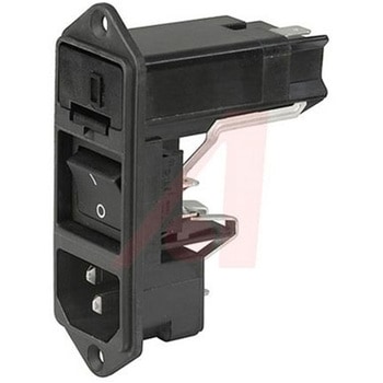 IECコネクタ C14 オス スナップイン 10A 5 x 20mm SCHURTER
