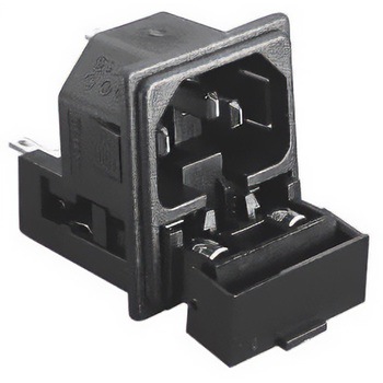 IECコネクタ オス スナップイン 10A 5 x 20mm 1袋 2個入 BULGIN