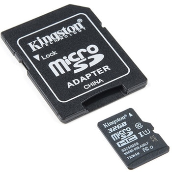 microSD Card with Adapter-32GB Class10 SPARKFUN