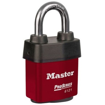 Red Pro Series padlock 6 pin cylinder - 1箱 6個入 MASTER LOCK
