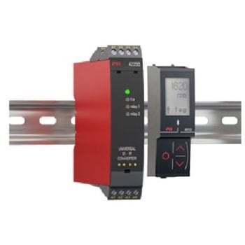 Universal f/I-f/f converter with 2 relay PR Electronics