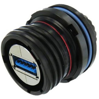 USBコネクタ A タイプ メス ジャムナット AMPHENOL