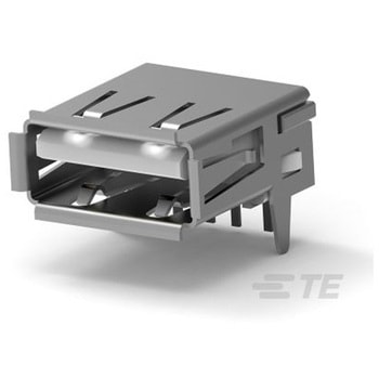 USBコネクタ A タイプ メス スルーホール 1箱 1920個入 - TE Connectivity Japan(旧:TYCOELECTRONICS(タイコエレクトロニクス))