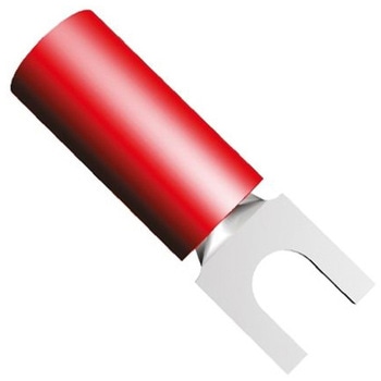 Y形圧着端子 スタッドサイズ M2.5 赤 22AWG to 16AWG アンシュラウド 1袋 1000個入 TE Connectivity Japan(旧:TYCOELECTRONICS(タイコエレクトロニクス))