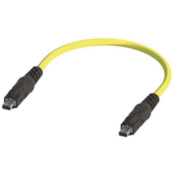 イーサネットケーブル 15m 黄 T1 産業用 SPE オーバーモールド 錫めっき銅 編組 ハーティング