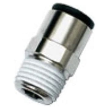 エア継手 コネクタA：G 1/2 オス コネクタB：プッシュイン6 mm チューブねじ込み 1袋 10個入 Legris(レグリ)