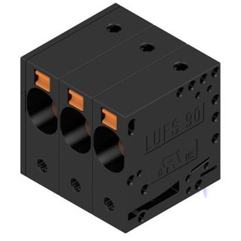 クランプ金具 LUシリーズ 15mmピッチ 1列 4極 1箱 25個入 WEIDMULLER