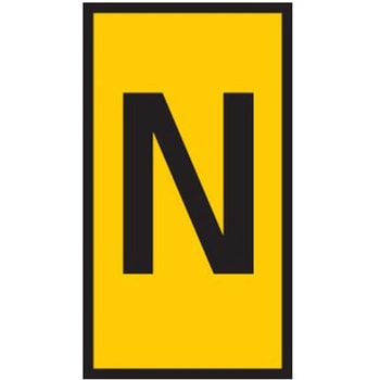 ケーブルマーカー 黄 1袋 1000個入 ヘラマンタイトン(タイトン)