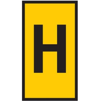 ケーブルマーカー 黄 1袋 1000個入 ヘラマンタイトン(タイトン)