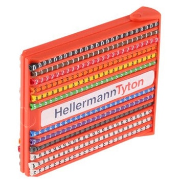 ケーブルマーカキット 黒、青、茶、緑色、グレー、オレンジ、赤、バイオレット、白、黄 なし ヘラマンタイトン(旧:タイトン)