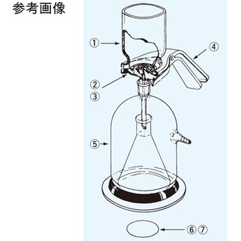 セパロートカップ 500mL長型 セパロート55ZS用 - 日本理化学器械(NRK)