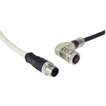 センサアクチュエータケーブル 28 → 22 AWG コア数：1 M12シリーズ 1箱 25個入 BULGIN