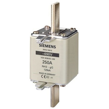 センタータグヒューズ 定格電流 250A 690V 1袋 3個入 SIEMENS