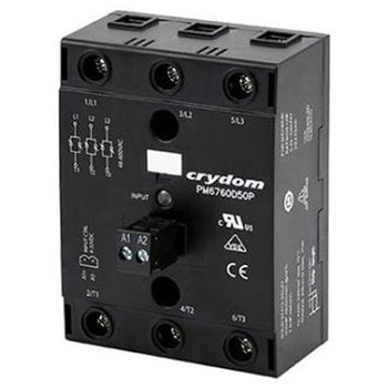 ソリッドステートリレー 最大負荷電流：30 A 最大負荷電圧：600 V ac パネルマウント Sensata / Crydom