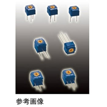 トリマポテンショメータ 1回転型サーメットトリマ 10KΩ 上面調整 ニデックコンポーネンツ(旧：日本電産コパル電子)