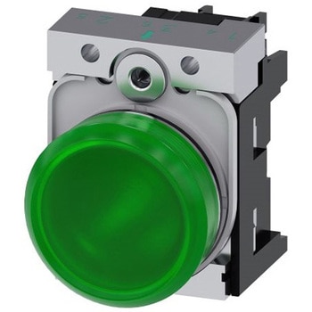 パイロットランプ 表示灯 LED SIRIUS ACTシリーズ Metal 緑 プラスチック 丸型 SIEMENS
