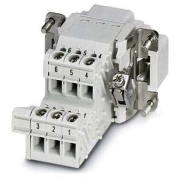 ヘビーデューティパワーコネクタ 6極 16A 500 V 1袋 5個入 フエニックス・コンタクト