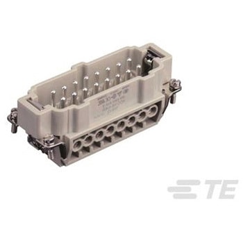ヘビーデューティパワーコネクタ HDC HE シリーズ オス 16極 16A 500 V 1箱 5個入 TE Connectivity Japan(旧:TYCOELECTRONICS(タイコエレクトロニクス))