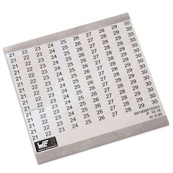 マーキングラベル WR-TBL 粘着式マーカーカード for use with for use with 端子台 1袋 25個入 WURTH ELEKTRONIK