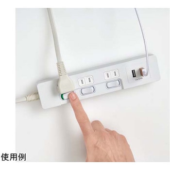 ランプレスSW付USBタップ ELPA