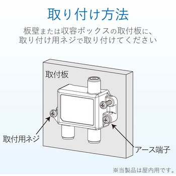 分配器 スプリッタ 【2K/4K/8K対応】全端子通電型 ノイズに強い DXアンテナ