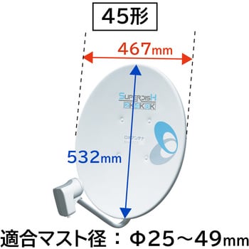 BC453SCK BSアンテナ 2K4K8K対応 BS・110度CS 右左旋円偏波対応 1