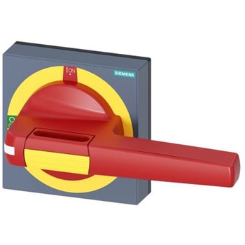 ロータリハンドル 3KD サイズ 4 3KF サイズ 4用 赤/黄 100mm Sentron 8UD SIEMENS