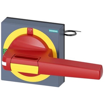 ロータリハンドル 3KD サイズ 4 3KF サイズ 4用 赤/黄 140mm Sentron 8UD SIEMENS