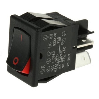 ロッカースイッチ 単極単投 SPST イルミネーション：なし カットアウト幅：12.9mm Carlingswitch