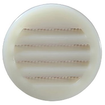 換気 グリル 55.8 Dia. x 12.8mm ポリアミド6 白 1袋 2個入 シュナイダーエレクトリック