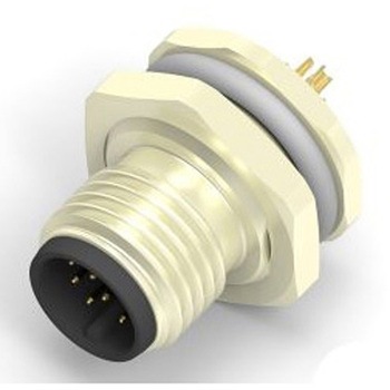 丸型コネクタ 12極 M12 パネルマウント TE CONNECTIVITY