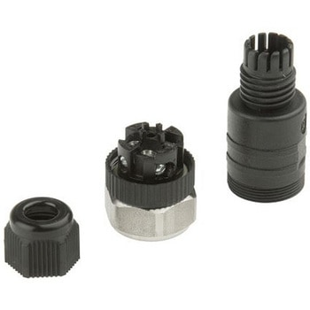 丸型コネクタ 4極 M12 ケーブルマウント 1袋 10個入 Lumberg Automation