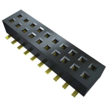 基板接続用ソケット 25 極 1.27mm 2 列 表面実装 1セット 18個入 SAMTEC