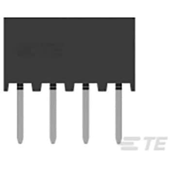 基板接続用ソケット 4 極 2mm 1 列 スルーホール 1セット 65個入 TE CONNECTIVITY
