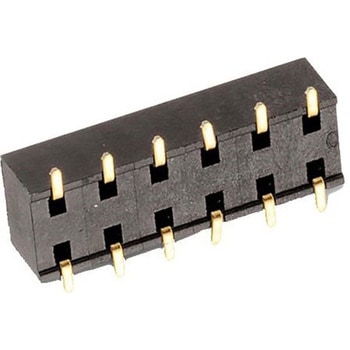 基板接続用ピンヘッダ 6 極 2.54 2 列 表面実装 1セット 5個入 WURTH ELEKTRONIK