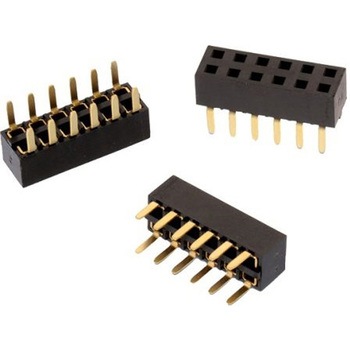 基板接続用ピンヘッダ 12極 2.54mm 2列 1セット 38個入 - WURTH ELEKTRONIK