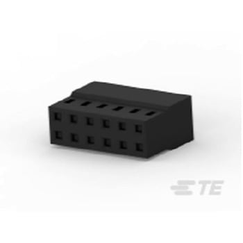 基板用コネクタハウジング 12極 ピッチ：2mm 2列 1袋 5個入 TE Connectivity Japan(旧:TYCOELECTRONICS(タイコエレクトロニクス))