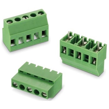 基板用端子台 2448シリーズ 10mmピッチ 1列 3極 緑 1袋 100個入 - WURTH ELEKTRONIK
