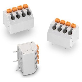基板用端子台 4123Mシリーズ 3.81mmピッチ 1列 10極 グレー 1袋 100個入 WURTH ELEKTRONIK