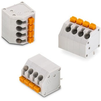 基板用端子台 4174シリーズ 7.62mmピッチ 1列 4極 グレー 1袋 5個入 WURTH ELEKTRONIK