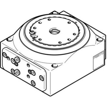空圧ロータリアクチュエータ DHTG-65-6-Aシリーズ <= 0.03°角度 Festo