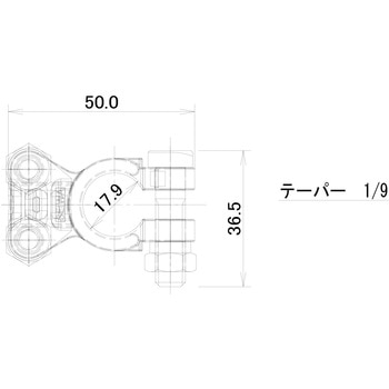 バッテリーターミナル 真鍮製(黄銅製) モノタロウ
