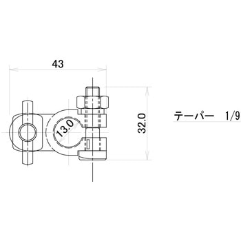 バッテリーターミナル 真鍮製(黄銅製) モノタロウ