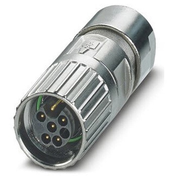 産業用丸形コネクタ 6極 17 mm ケーブルマウント フエニックス・コンタクト