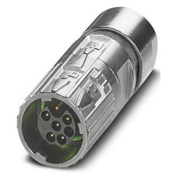 産業用丸形コネクタ 6極 17 mm ケーブルマウント フエニックス・コンタクト